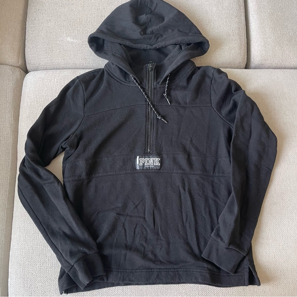 Victoria's Secret Black Hoodie with PINK Logo